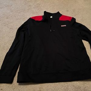 Vineyard Vines women’s XL 1/4 zip Shep Shirt Navy and red